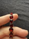 Rare 9k Gold Almandine Garnet Antique Bracelet