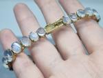 Victorian Gold-Plated Silver Moonstone Bracelet
