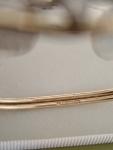Antique 10ct Rolled Gold Emerald Paste Bangle