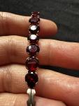 Rare 9k Gold Almandine Garnet Antique Bracelet