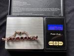 Rare 9k Gold Almandine Garnet Antique Bracelet