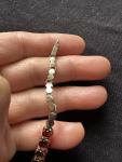Rare 9k Gold Almandine Garnet Antique Bracelet
