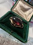 Victorian Amethyst Paste & Pinchbeck Gold Brooch