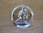 Art Deco Sterling Silver Mermaid Brooch
