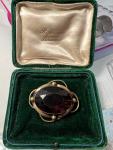 Victorian Amethyst Paste & Pinchbeck Gold Brooch