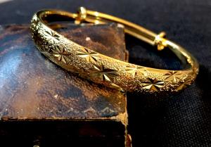 18K Gold Plated Vintage Star Bracelet