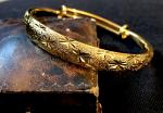 18K Gold Plated Vintage Star Bracelet
