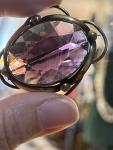Victorian Amethyst Paste & Pinchbeck Gold Brooch