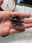 Victorian Amethyst Paste & Pinchbeck Gold Brooch
