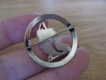 Art Deco Sterling Silver Mermaid Brooch