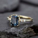 Vintage 2Ct Art Deco Diamond Engagement Ring