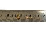 Victorian Etruscan Revival 9ct Gold Pearl Earrings