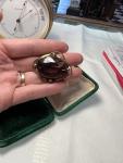 Victorian Amethyst Paste & Pinchbeck Gold Brooch