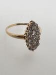 Victorian 18ct Gold Diamond Marquise Cluster Ring