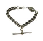 Victorian Silver Plated Albertina Bracelet c1880