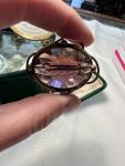 Victorian Amethyst Paste & Pinchbeck Gold Brooch
