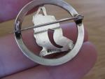 Art Deco Sterling Silver Mermaid Brooch