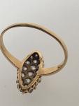 Victorian 18ct Gold Diamond Marquise Cluster Ring