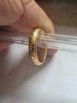 18ct Gold Vintage Ring, Size UK N1/2