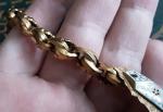 Victorian Champleve Pinchbeck Bracelet 6 3/4