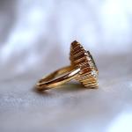 Vintage 3Ct Emerald Cut Green Emerald Ring