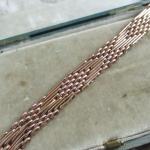 Antique Rose Gold Gate Bracelet with Padlock