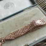 Antique Rose Gold Gate Bracelet with Padlock
