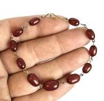 Art Deco Cherry Amber Bracelet - 9ct Rolled Gold