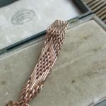 Antique Rose Gold Gate Bracelet with Padlock