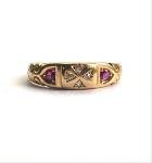 Victorian 18ct Gold Ruby and Diamond Ring
