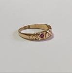 Victorian 18ct Gold Ruby and Diamond Ring