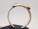 Vintage 18ct Gold Snake Ring with Ruby Diamond