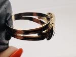 Vintage 18ct Gold Snake Ring with Ruby Diamond