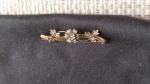 9 Carat Gold Seed Pearl Antique Bar Brooch
