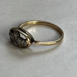 Edwardian 18ct Gold Diamond Cross Ring C1909