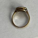 Edwardian 18ct Gold Diamond Cross Ring C1909