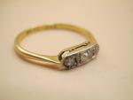 Vintage 18k Yellow Gold Art Deco Diamond Ring