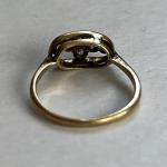 Edwardian 18ct Gold Diamond Cross Ring C1909