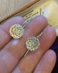 Charming Art Deco Sterling Silver Paste Earrings