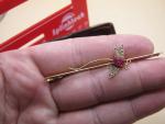 Ruby and Pearl Dragonfly Brooch in 9ct Gold