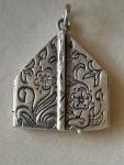 Charming Antique French Silver Locket Pendant