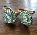 Art Deco 9ct Gold Daisy Flower Earrings