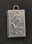 Vintage Sterling Silver Hallmarked Square Locket Pendant