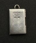 Vintage Sterling Silver Hallmarked Square Locket Pendant