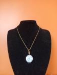 Victorian Black Lacquer Locket Necklace