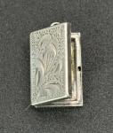 Vintage Sterling Silver Hallmarked Square Locket Pendant