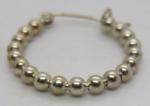 Vintage Art Deco Sterling Silver Hoop Earrings