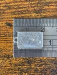 Vintage Sterling Silver Hallmarked Square Locket Pendant