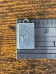 Vintage Sterling Silver Hallmarked Square Locket Pendant