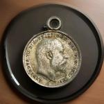Antique English Sterling Silver "Vic" Love Token Pendant